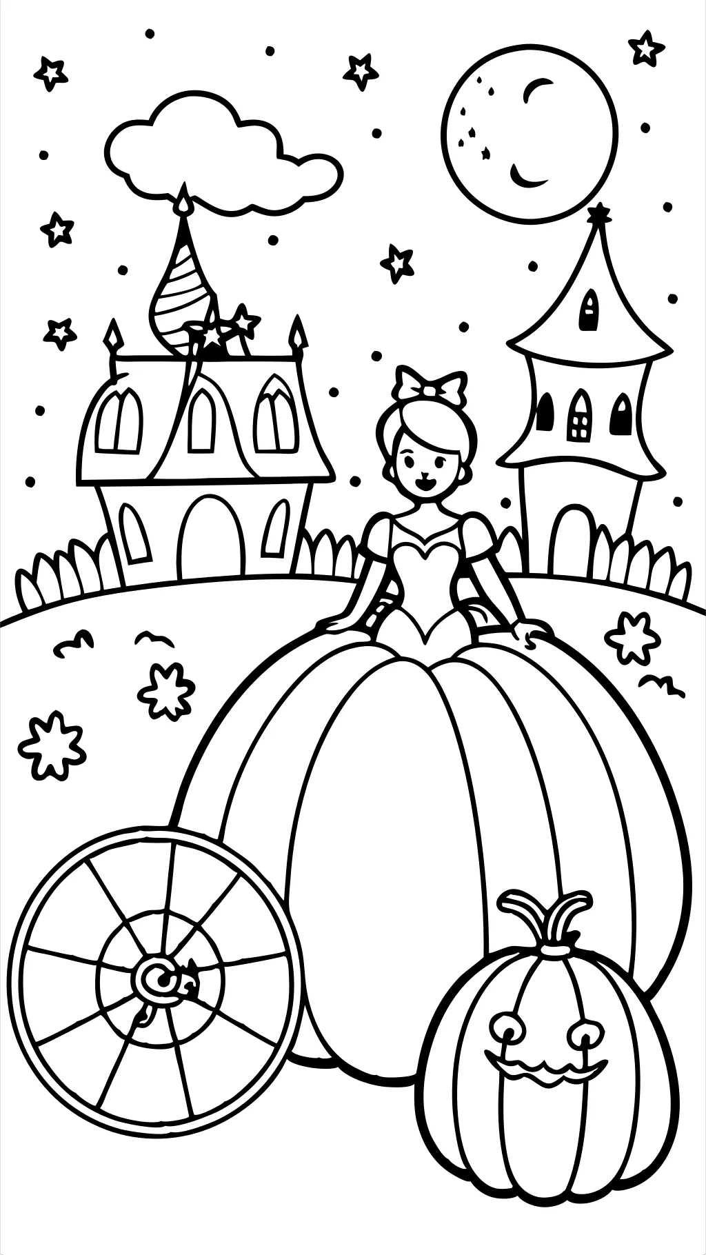 cinderella coloring pages free